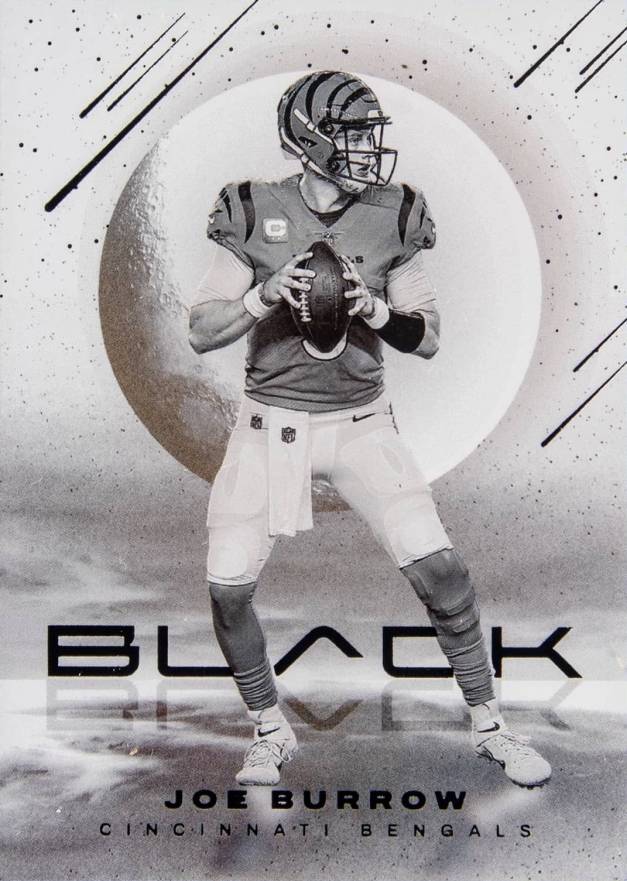 2022 Panini Black White Night Joe Burrow #WN18 Football Card