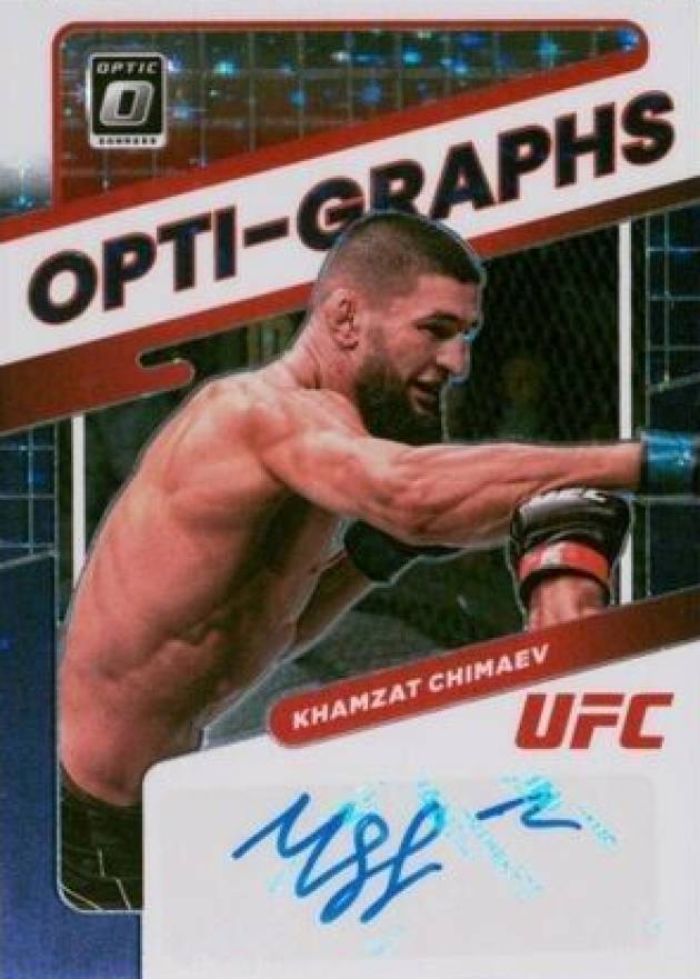 2022 Panini Donruss Optic UFC Opti-Graphs Khamzat Chimaev #OGKCH Other Sports Card