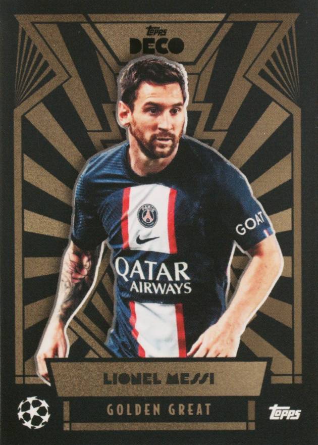 2022 Topps Deco UEFA Lionel Messi # Soccer Card