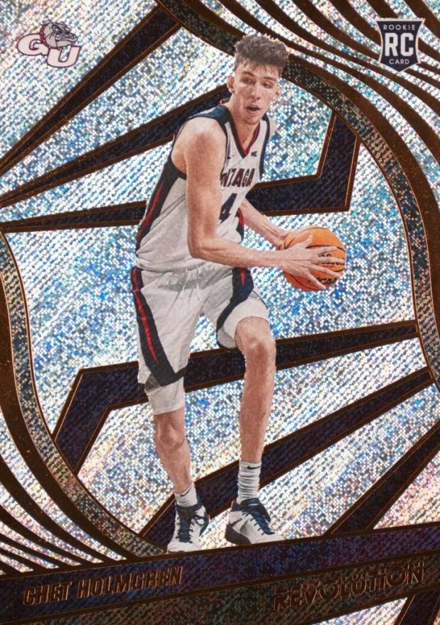 2022 Panini Chronicles Draft Picks Revolution Chet Holmgren #1 Basketball Card