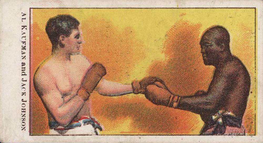 1910 American Caramel Prize Fighters Al Kauffman & Jack Johnson # Other Sports Card