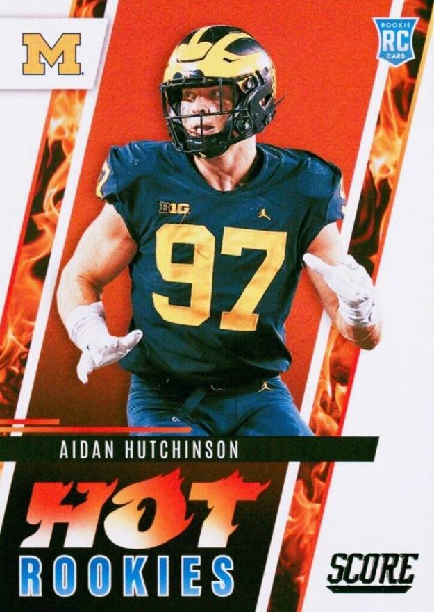 2022 Panini Score Hot Rookies Aidan Hutchinson #HR6 Football Card