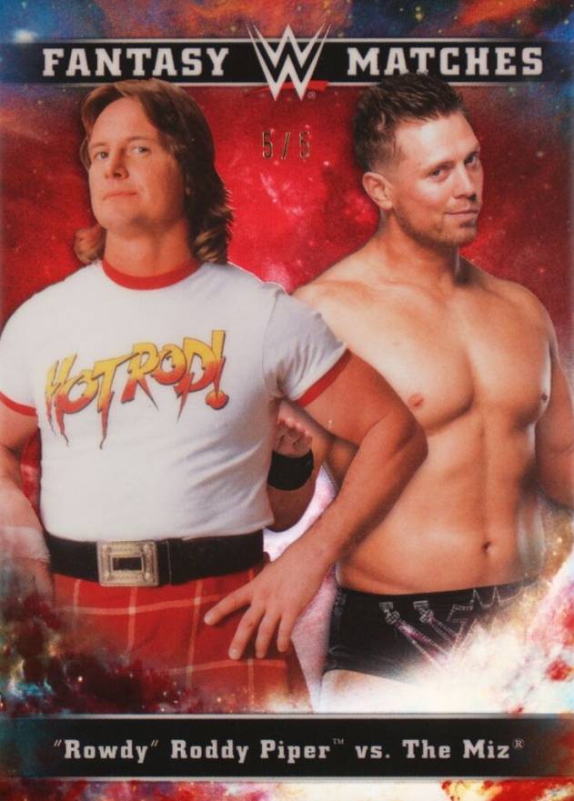 2020 Topps WWE Chrome Fantasy Matches Roddy Piper/the Miz #FM6 Other Sports Card