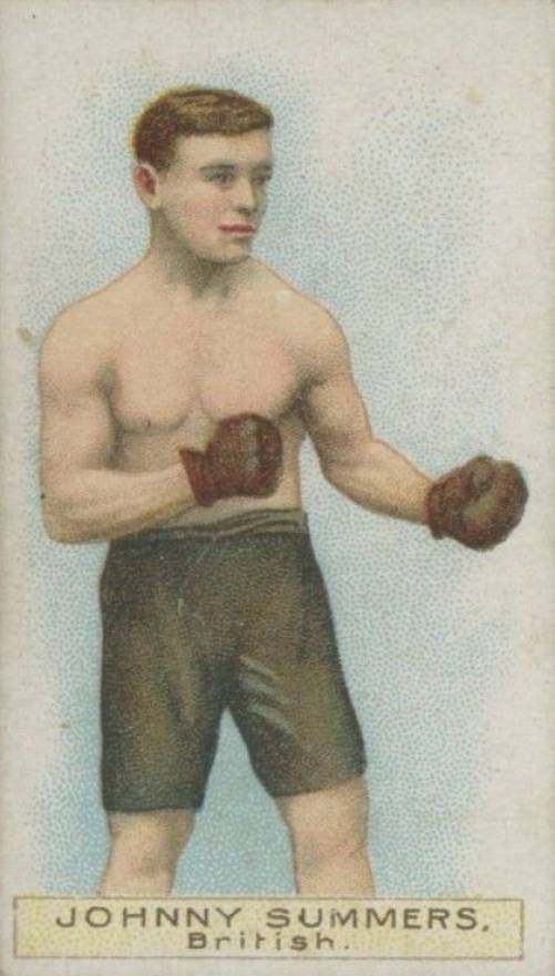 1911 W.D. & H.O. Wills Boxers Green Stars & Circle Back Boxing Johnny Summers # Other Sports Card