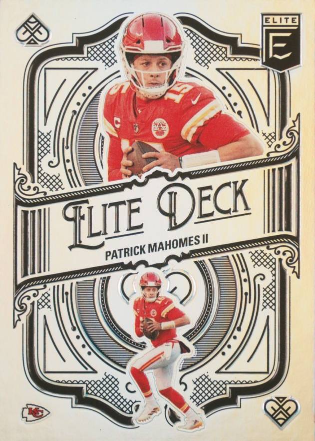 2022 Panini Donruss Elite Elite Deck Patrick Mahomes II #ED13 Football Card