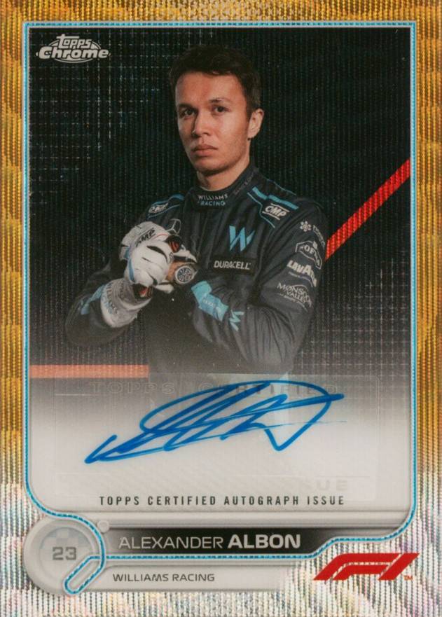 2022 Topps Chrome Formula 1 Chrome Autographs Alexander Albon #CACAA Other Sports Card