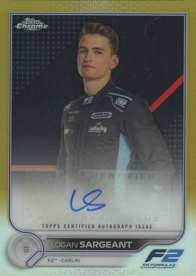 2022 Topps Chrome Formula 1 Chrome Autographs Logan Sargeant #CACLS2 Other Sports Card