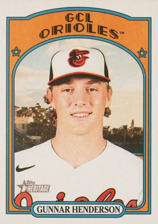 2021 Topps Heritage Minor League Gunnar Henderson #85 Baseball Card