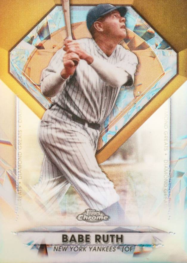 2022 Topps Chrome Update Diamond Greats Babe Ruth #DGC19 Baseball Card