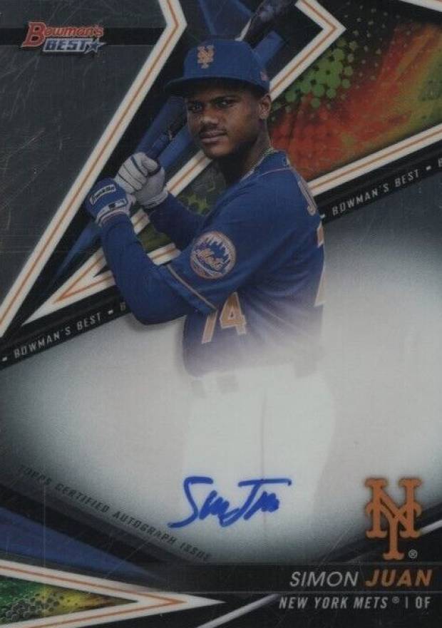 2022 Bowman's Best Best of 2022 Autographs Simon Juan #B22SJ Baseball Card