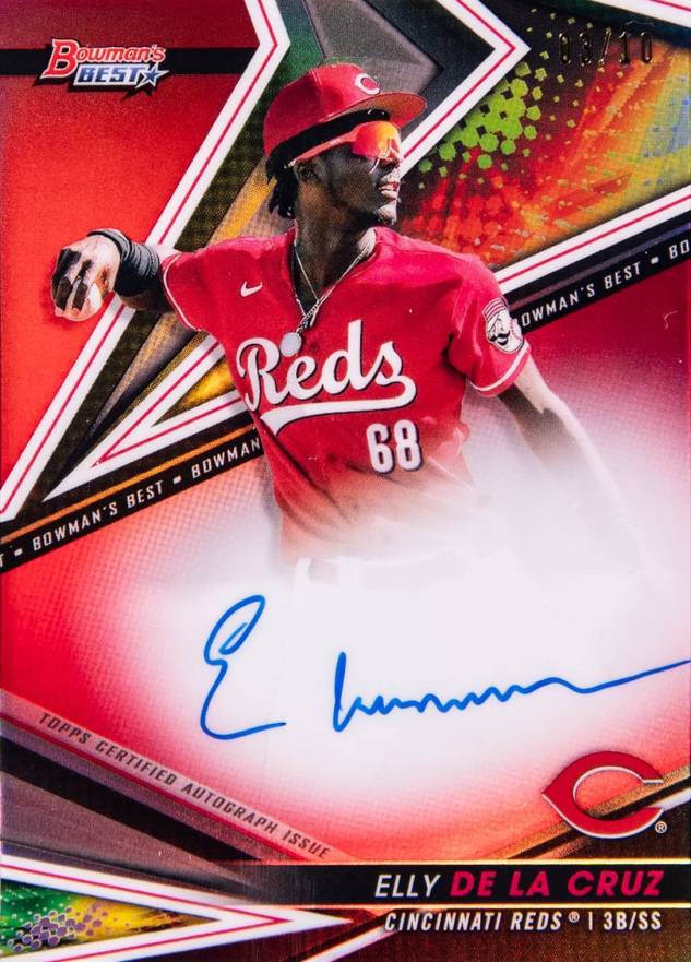 2022 Bowman's Best Best of 2022 Autographs Elly de La Cruz #B22EDL Baseball Card