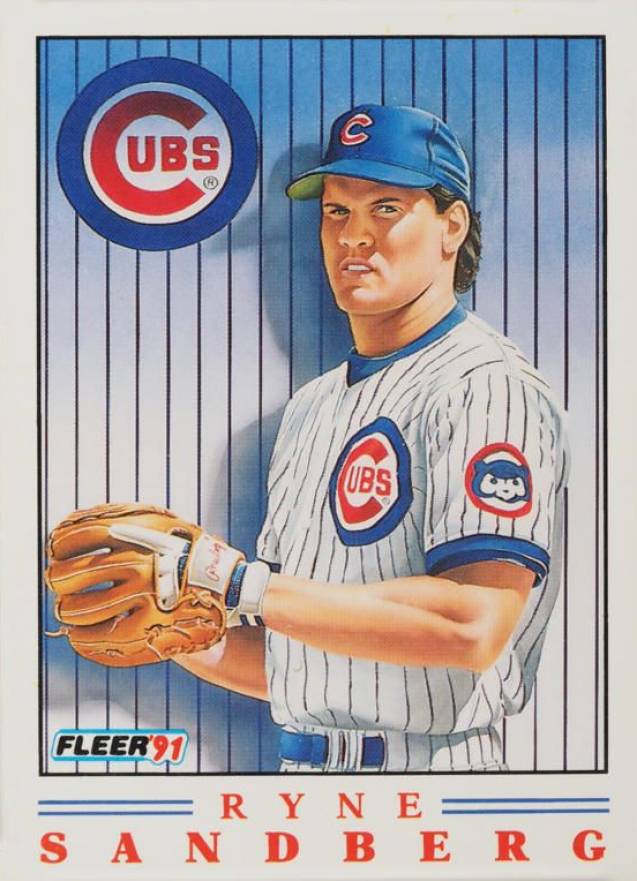 1991 Fleer Pro-Vision Ryne Sandberg #3 Baseball Card