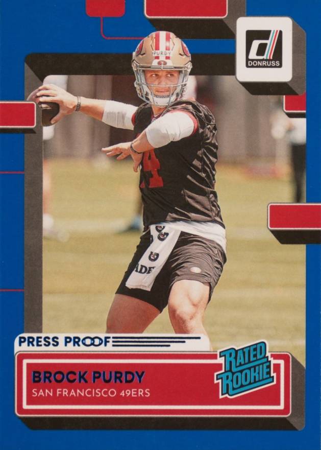 2022 Panini Donruss Brock Purdy #374 Football Card