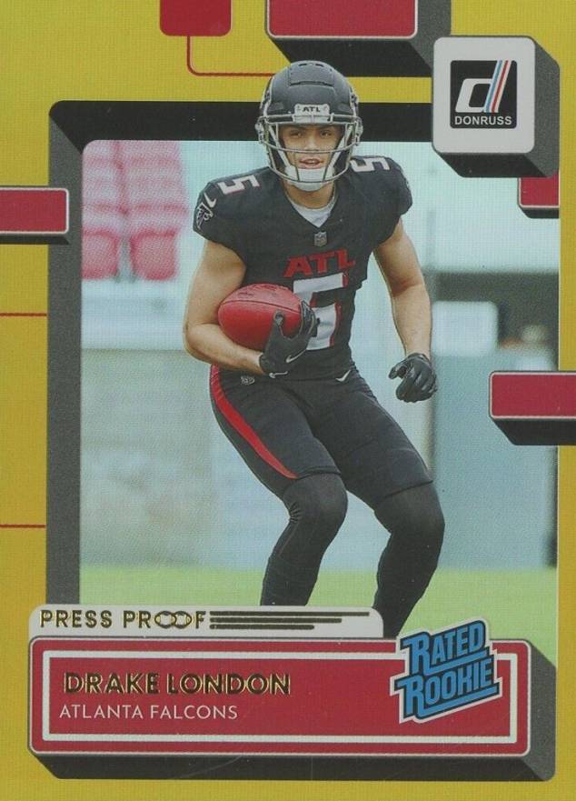 2022 Panini Donruss Drake London #307 Football Card