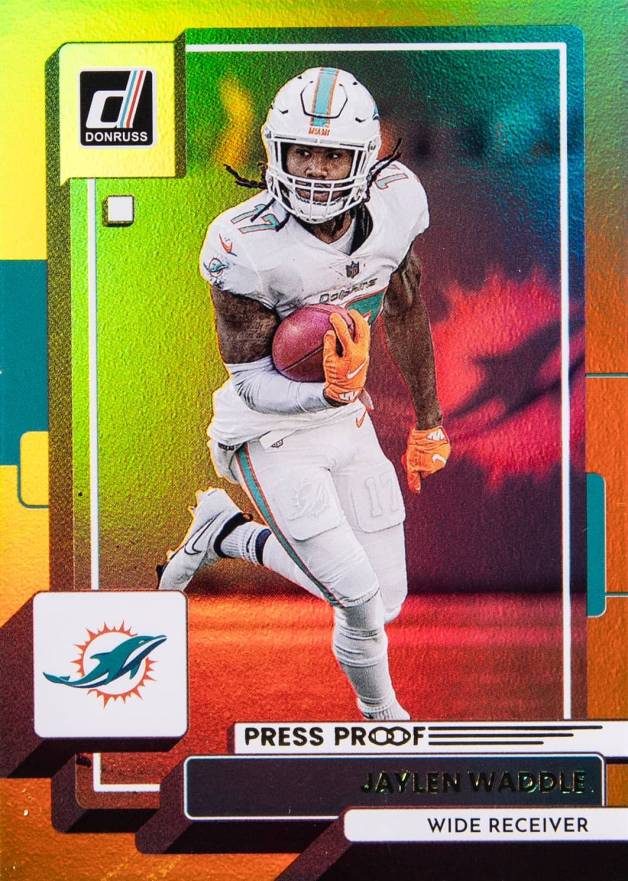 2022 Panini Donruss Jaylen Waddle #123 Football Card