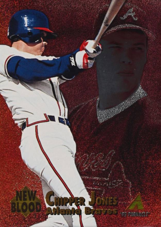 1995 Pinnacle New Blood Chipper Jones #NB6 Baseball Card