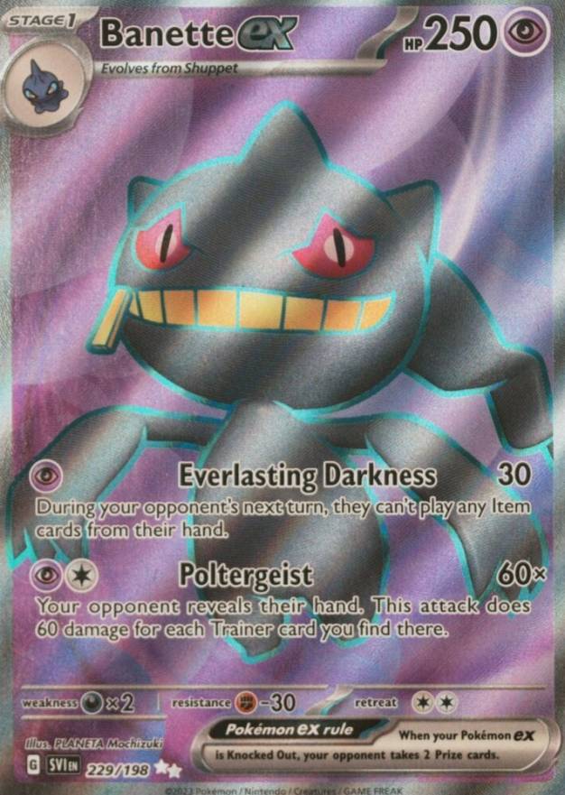 2023 Pokemon SVI EN-Scarlet & Violet Banette EX #229 TCG Card