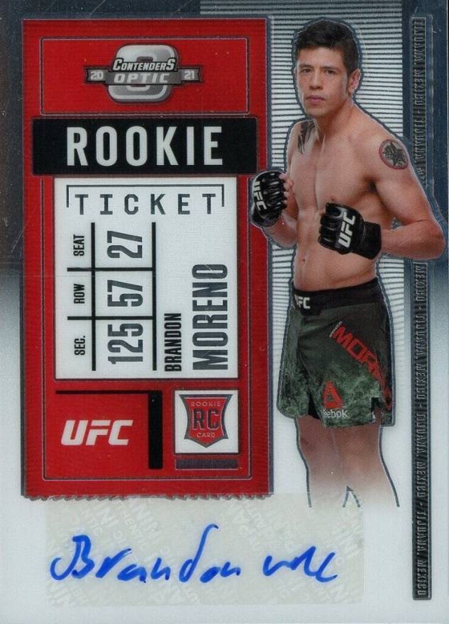 2021 Panini Chronicles UFC Contenders Optic Rookie Season Ticket Brandon Moreno #BMR Other Sports Card