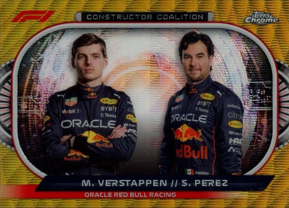 2022 Topps Chrome Formula 1 Constructors Coalition Max Verstappen/Sergio Perez #CCRBR Other Sports Card