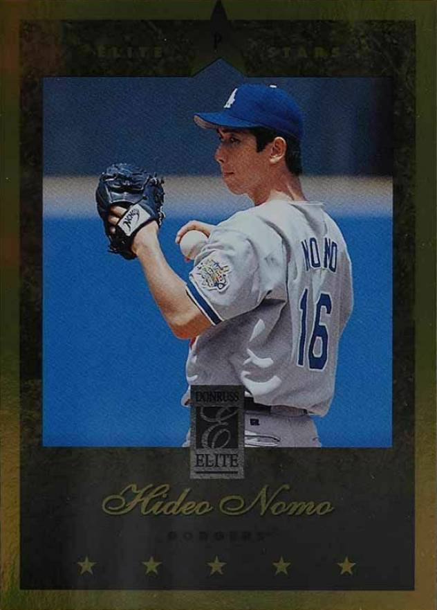 1997 Donruss Elite Stars Hideo Nomo #32 Baseball Card