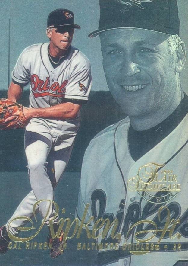 1997 Flair Showcase Cal Ripken Jr. #8 Baseball Card