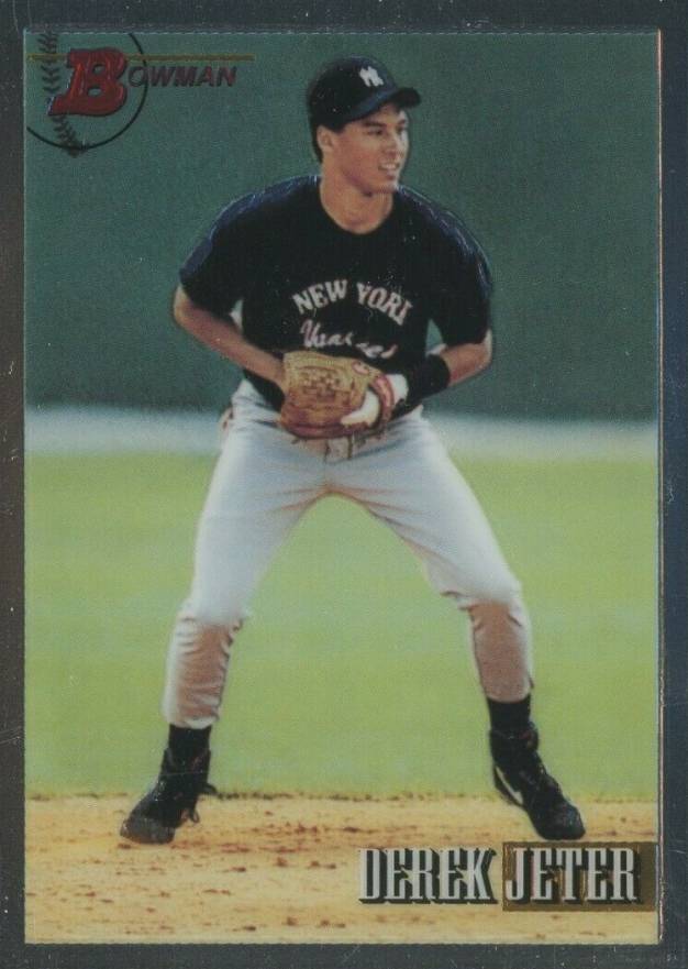 1998 Bowman Chrome Reprints Derek Jeter #38 Baseball Card