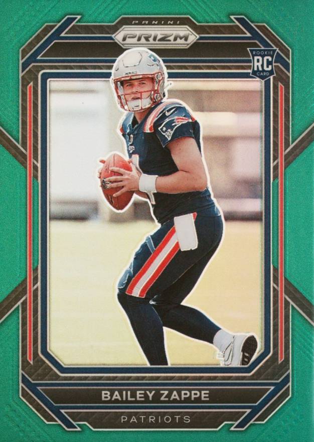 2022 Panini Prizm Bailey Zappe #305 Football Card