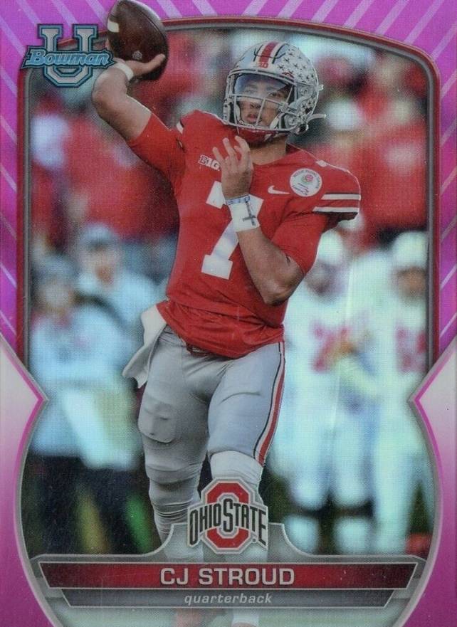 2022 Bowman University Chrome Prospects CJ Stroud #100 Football Card