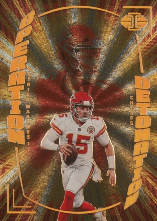 2022 Panini Illusions Operation Detonation Patrick Mahomes II #OD1 Football Card