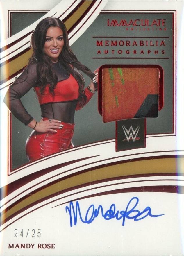 2022 Panini Immaculate Collection WWE Memorabilia Autographs Mandy Rose #MAMRS Other Sports Card