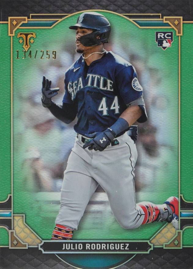 2022 Topps Triple Threads Julio Rodriguez #74 Baseball Card