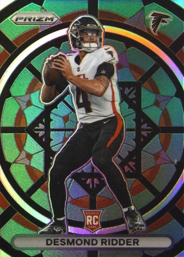 2022 Panini Prizm Stained Glass Desmond Ridder #SG2 Football Card