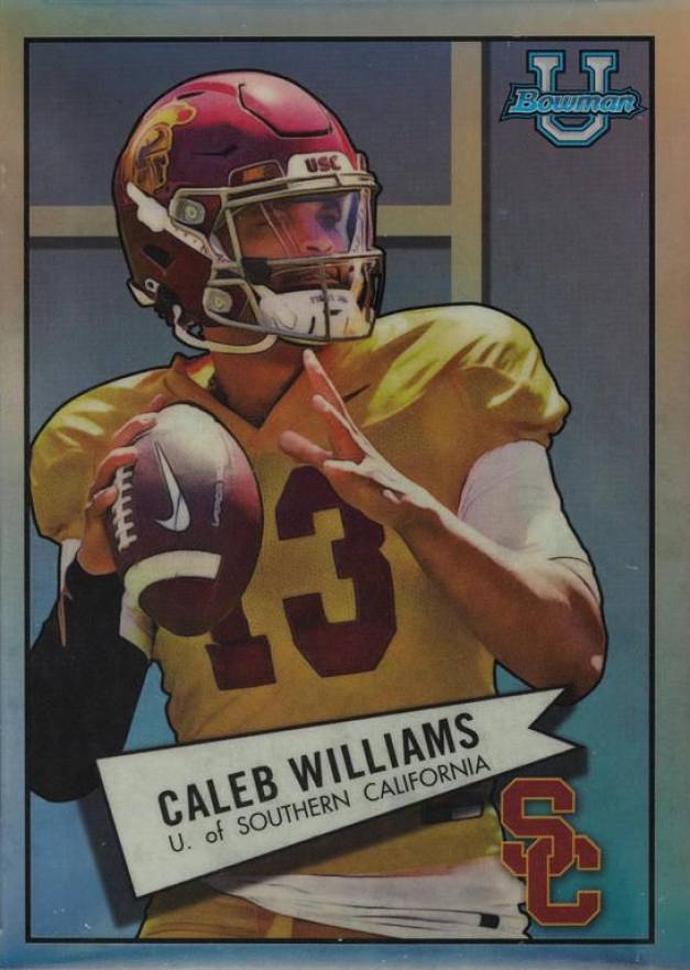 2022 Bowman University 1952 Bowman Caleb Williams #52BF4 Football Card