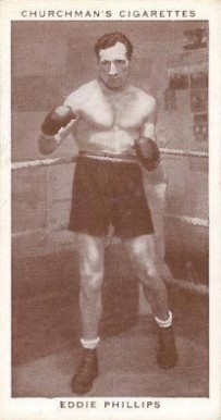 1938 W.A. & A.C. Churchman Boxing Personalities Eddie Phillips #33 Other Sports Card