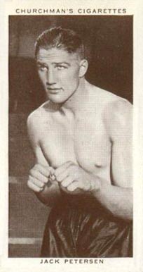 1938 W.A. & A.C. Churchman Boxing Personalities Jack Petersen #32 Other Sports Card