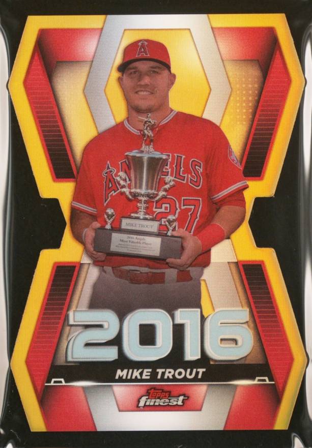 2022 Topps Finest Finest Career Die-Cuts Mike Trout #FCYMT Baseball Card