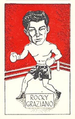 1947 D. Cummings & Son Famous Fighters Rocky Graziano #12 Other Sports Card