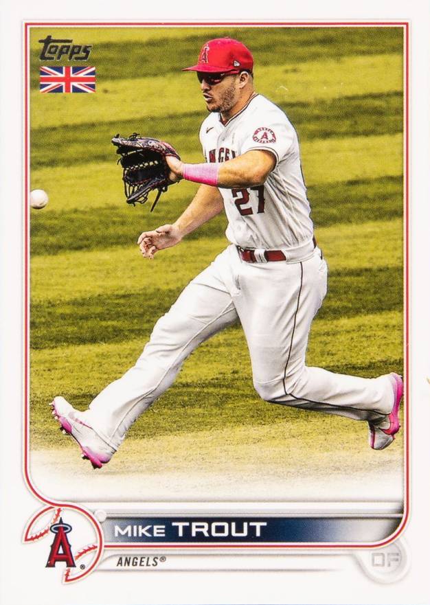 2022 Topps UK Edition Mike Trout #200 Baseball Card