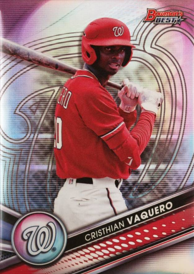 2022 Bowman's Best Top Prospects Cristhian Vaquero #TP26 Baseball Card