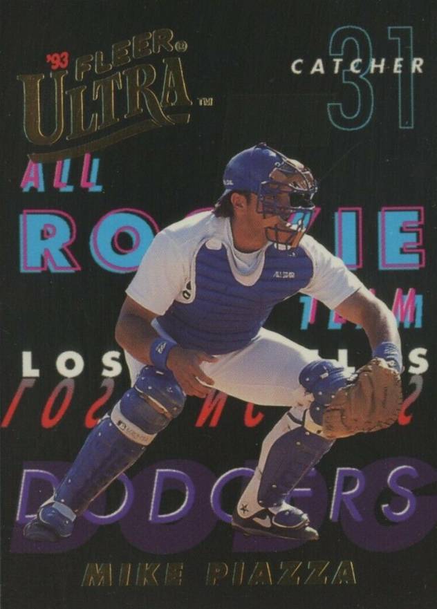 1993 Ultra All-Rookies Mike Piazza #7 Baseball Card