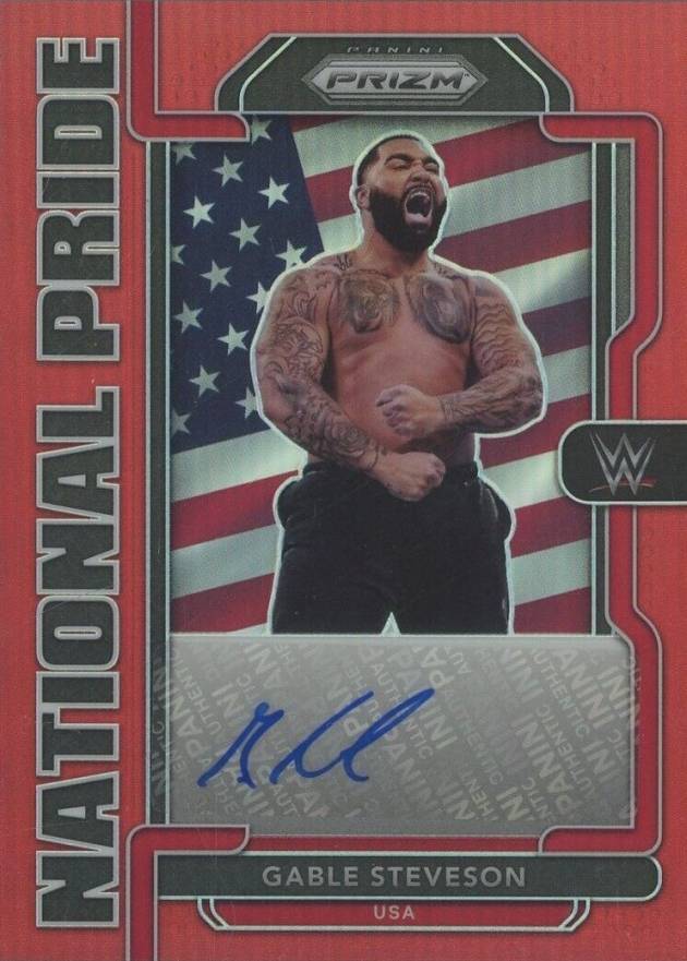 2022 Panini Chronicles WWE National Pride Signatures Gable Steveson #NPGSV Other Sports Card