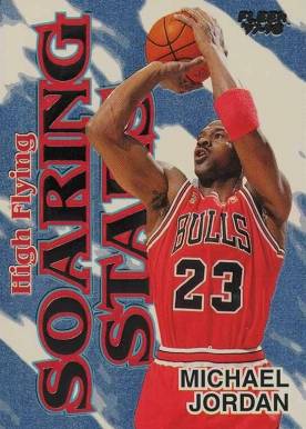 1997 Fleer Soaring Stars Michael Jordan #9 Basketball Card
