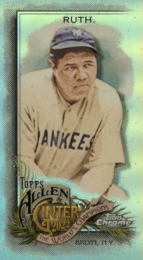 2022 Topps Allen & Ginter Chrome Babe Ruth #42 Baseball Card