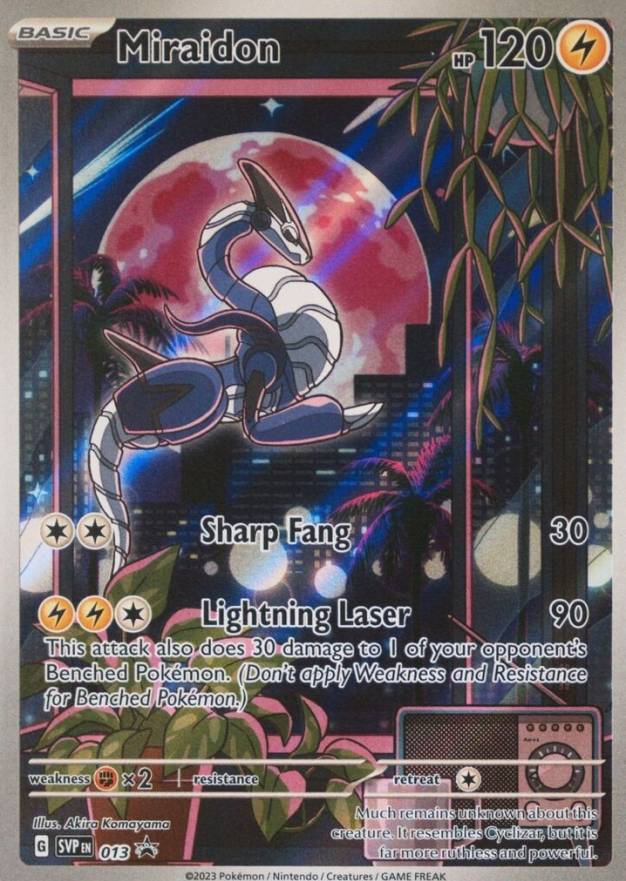 2023 Pokemon SVP EN-SV Black Star Promo Miraidon #013 TCG Card