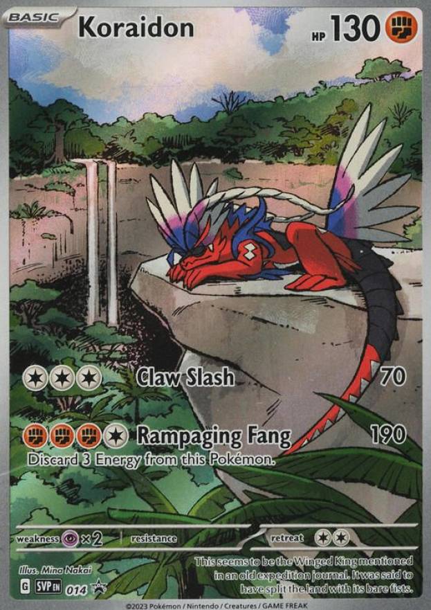 2023 Pokemon SVP EN-SV Black Star Promo Koraidon #014 TCG Card