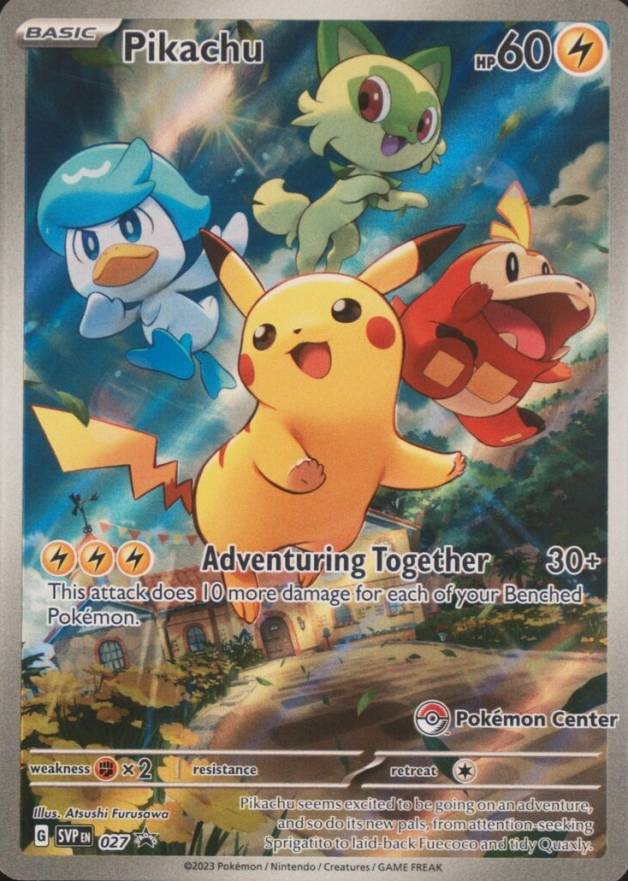 2023 Pokemon SVP EN-SV Black Star Promo Pikachu #027 TCG Card