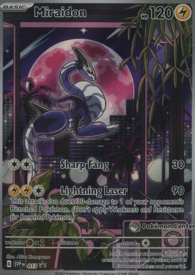 2023 Pokemon SVP EN-SV Black Star Promo Miraidon #013 TCG Card