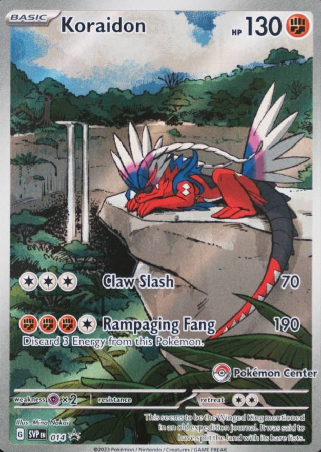 2023 Pokemon SVP EN-SV Black Star Promo Koraidon #014 TCG Card