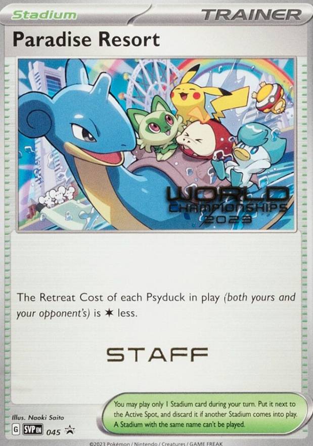 2023 Pokemon SVP EN-SV Black Star Promo Paradise Resort #045 TCG Card