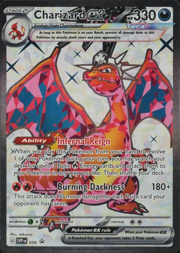 2023 Pokemon SVP EN-SV Black Star Promo Charizard EX #056 TCG Card